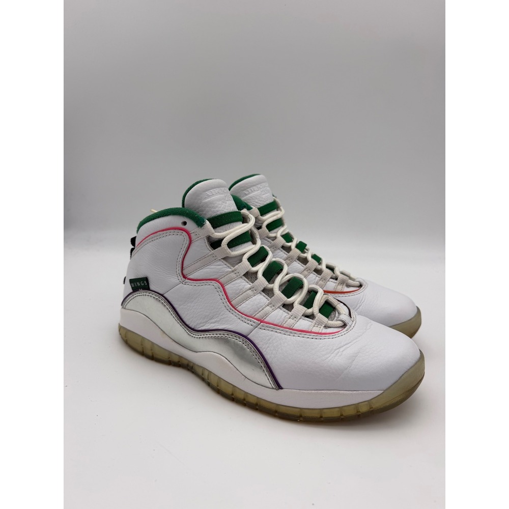 Air Jordan 10 Retro Wings White Clover Metallic Silver CK4352-103 Mens 8.5